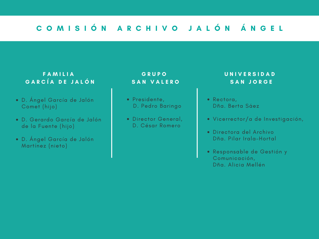 Organigrama Comisión Jalón Ángel