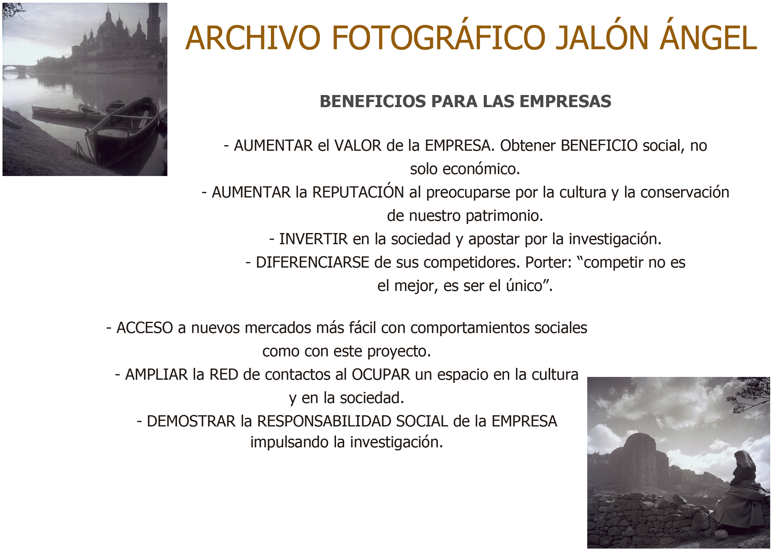Folleto USJ Connecta Archivo Jalón Ángel