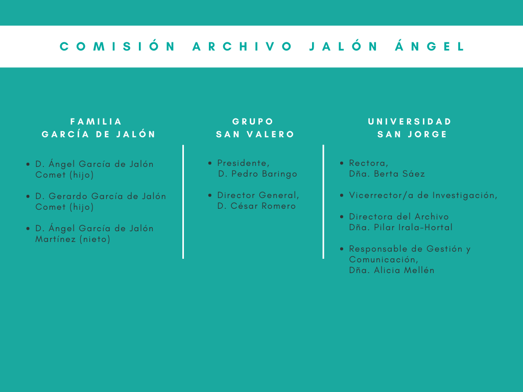 Organigrama Comisión Jalón Ángel